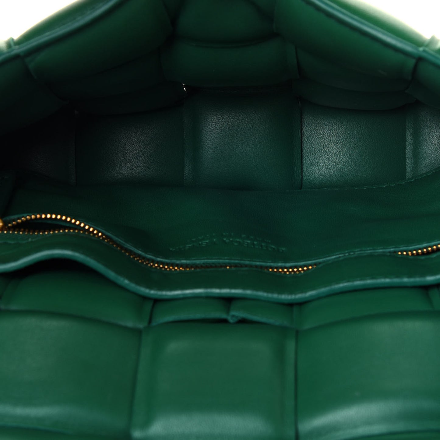 Nappa Maxi Intreccio Padded Cassette Crossbody Bag Racing Green