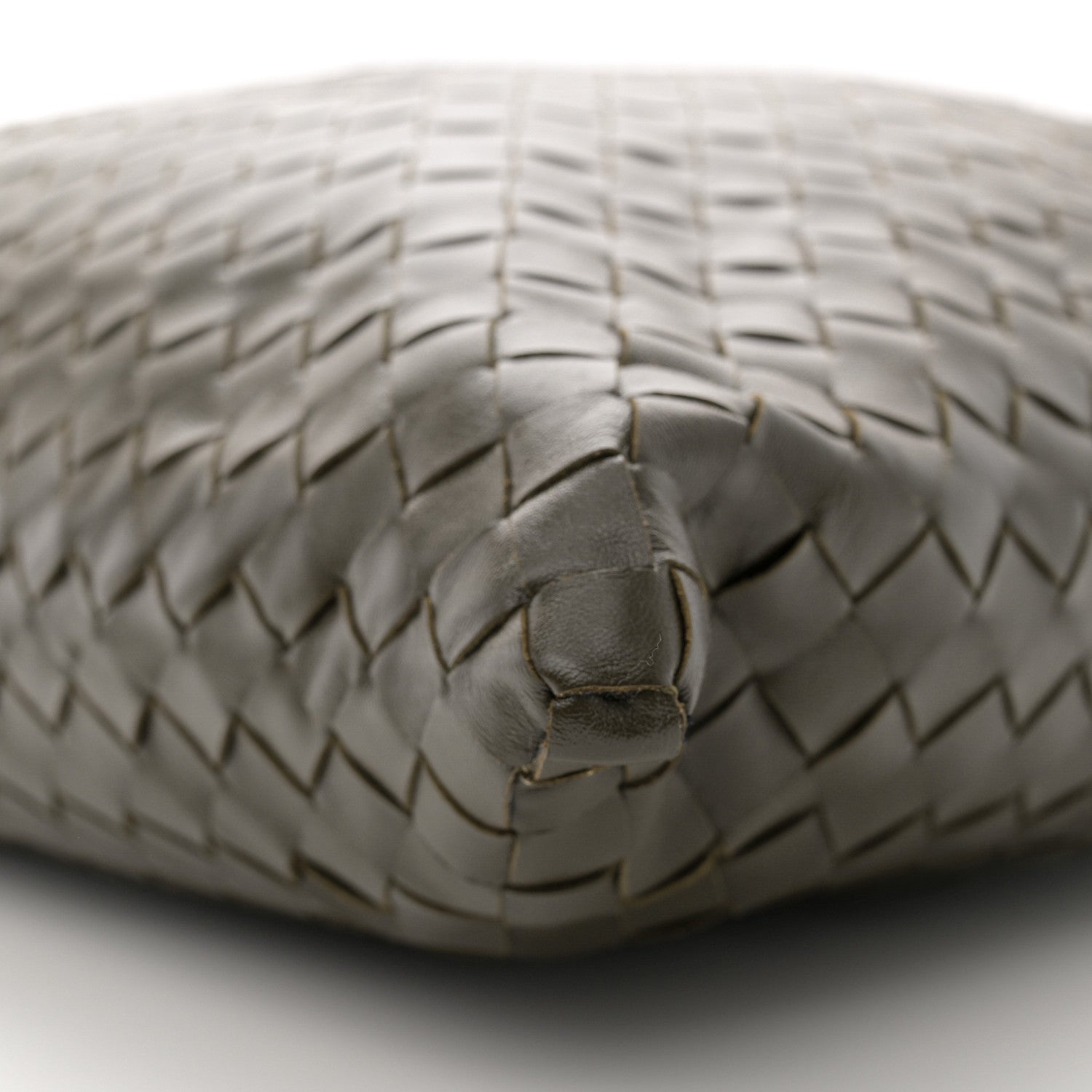 Bottega Veneta Calfskin Intrecciato Large Hop Kaki 10 of 11