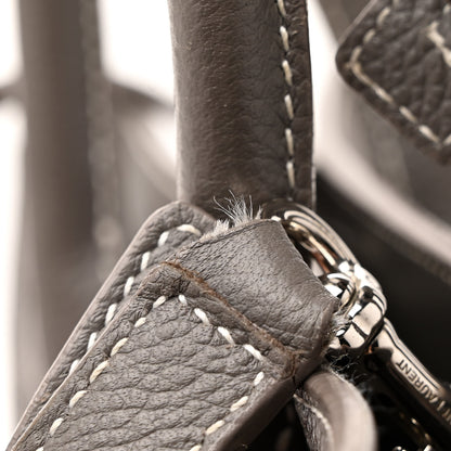 Saint Laurent Grained Calfskin Topstich Baby Sac De Jour Grey 20 of 20