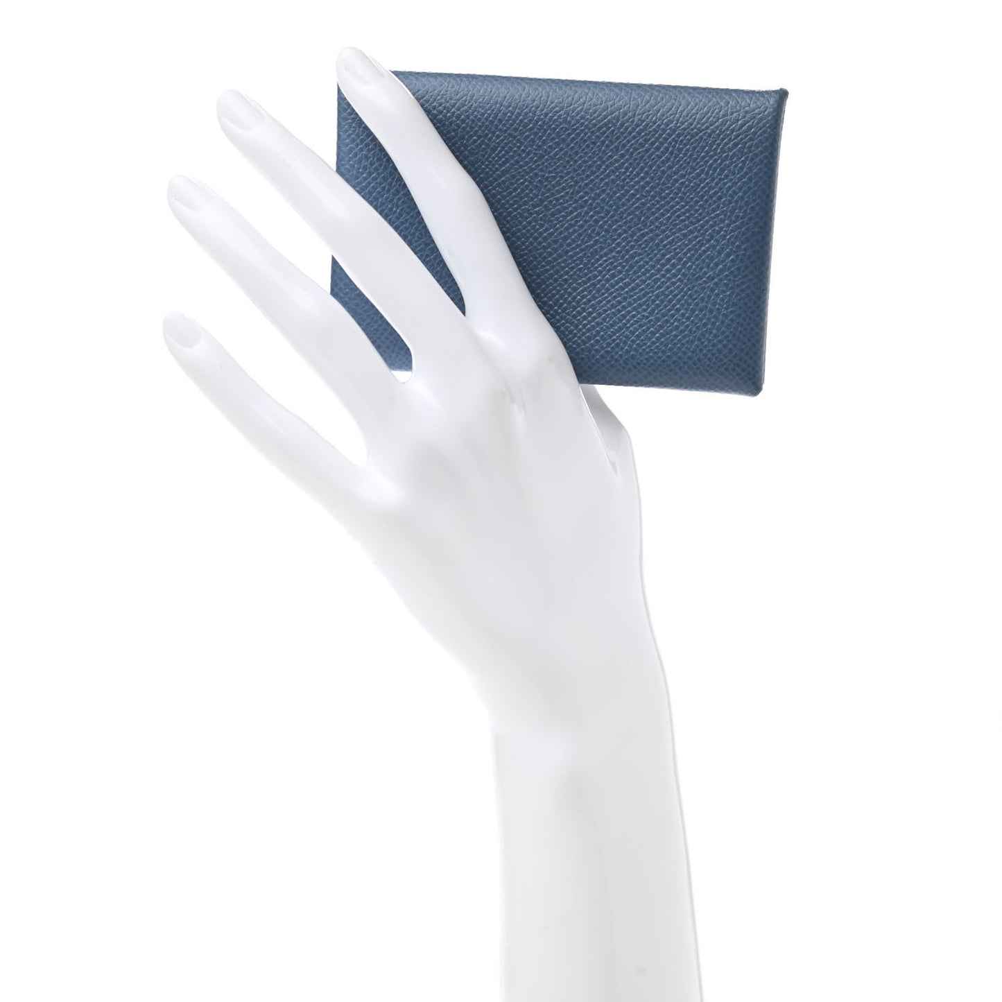 Epsom Calvi Card Case Bleu Agate