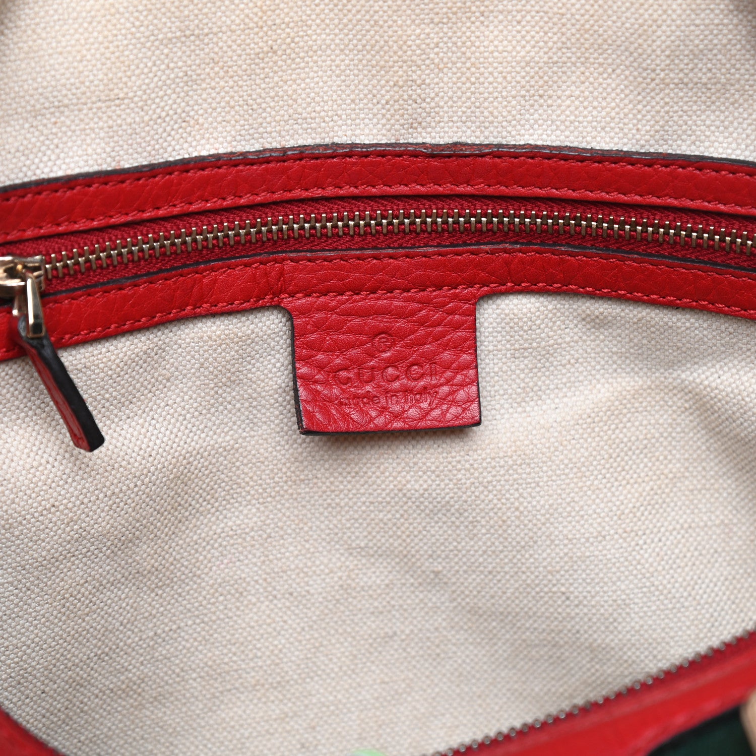 Gucci Monogram Vintage Web Medium Boston Red 6 of 11