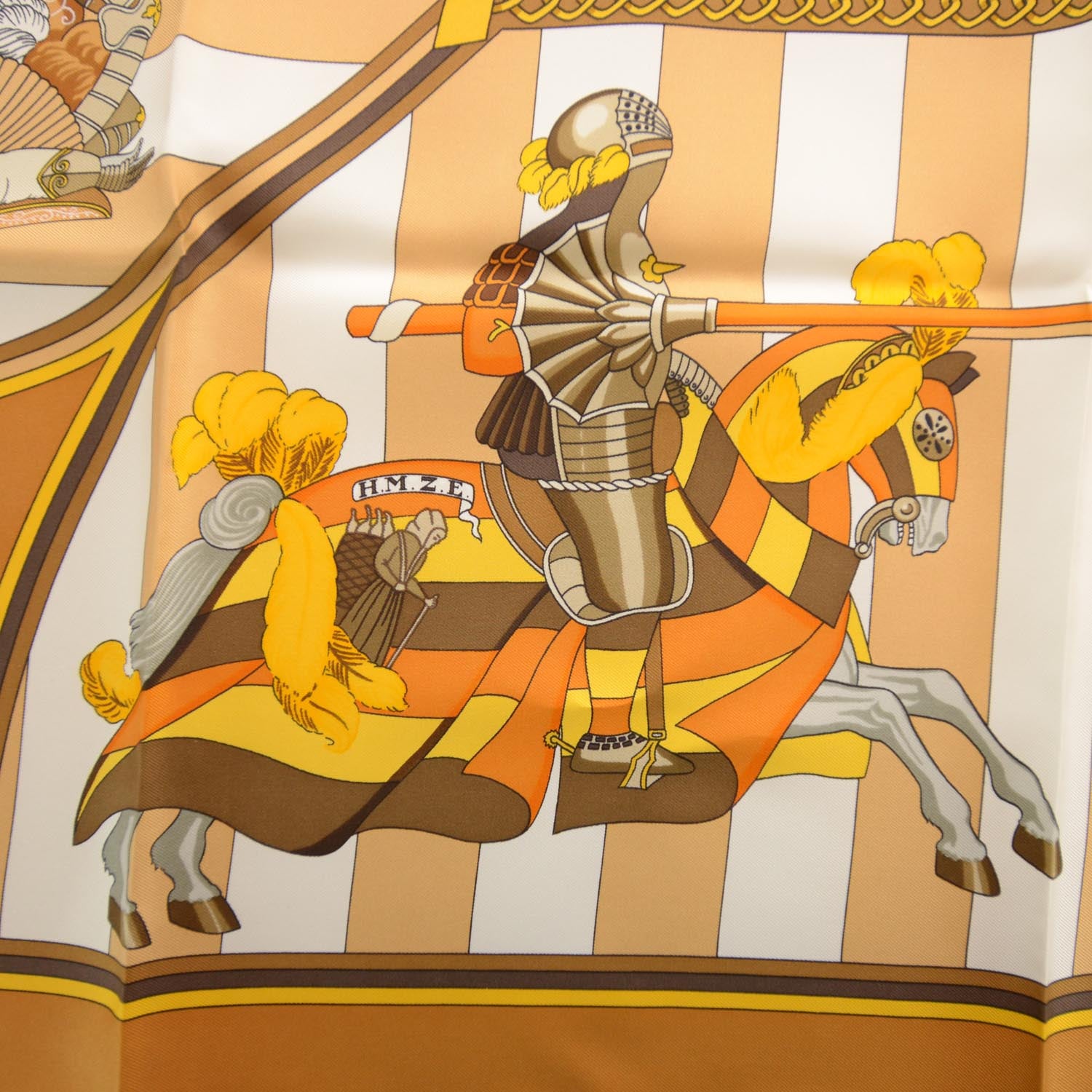 Hermes Silk Chocs en Plumes Scarf 90 1 of 6