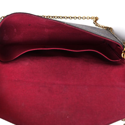 Louis Vuitton Monogram Pochette Felicie Chain Wallet Fuchsia 5 of 11