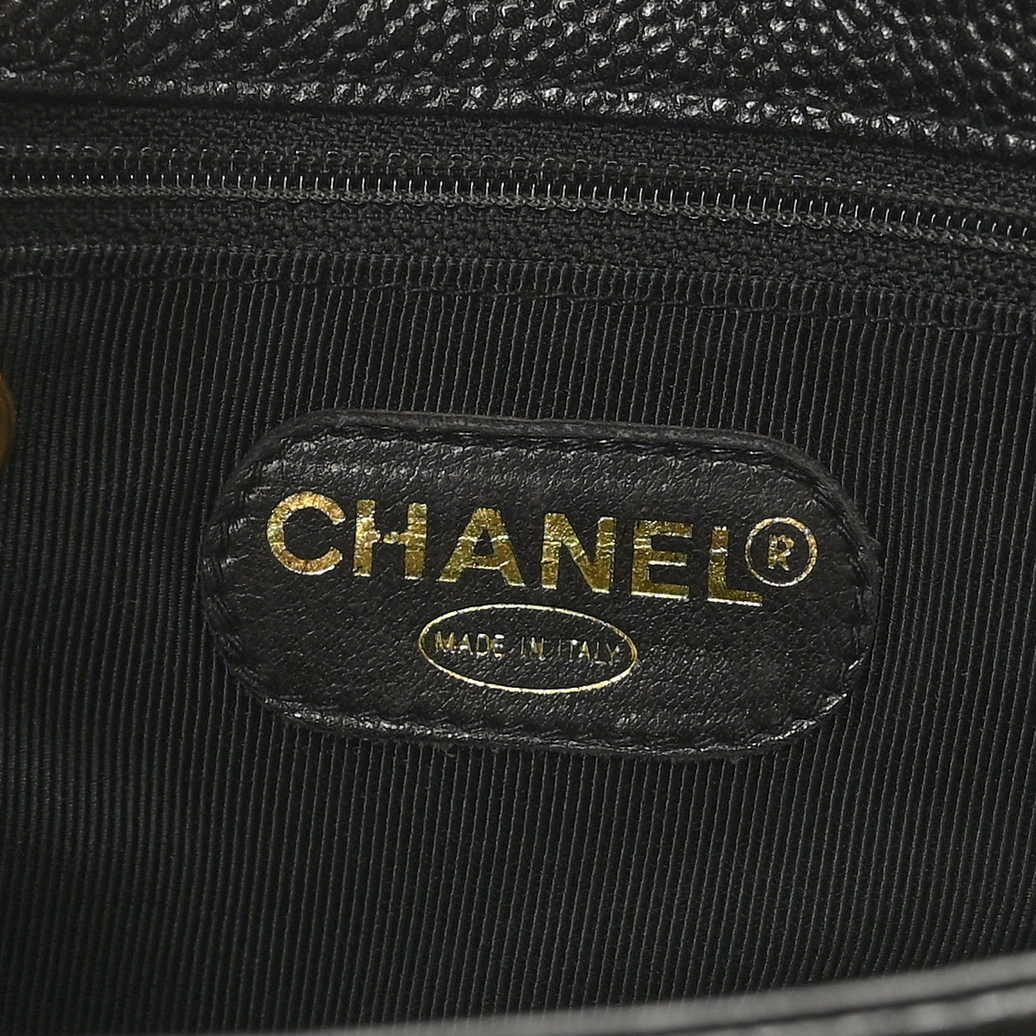 Chanel Caviar CC Shopper Tote Black 7 of 11