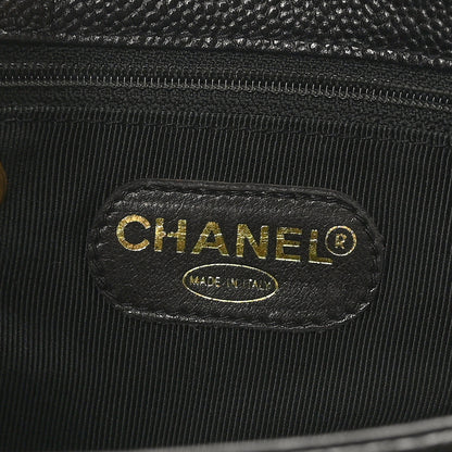 Chanel Caviar CC Shopper Tote Black 7 of 11