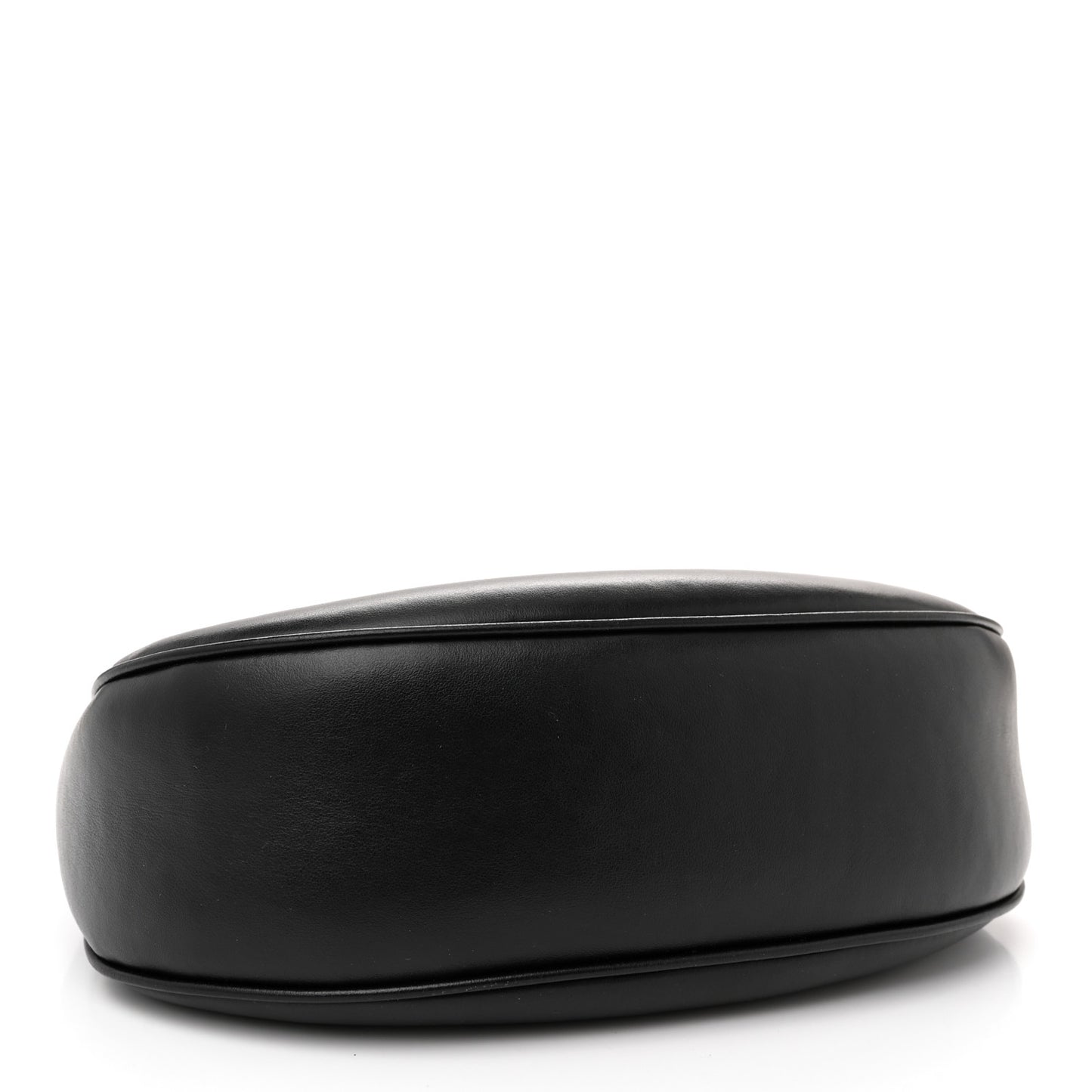 Smooth Calfskin Medium Strap Ava Triomphe Shoulder Bag Black