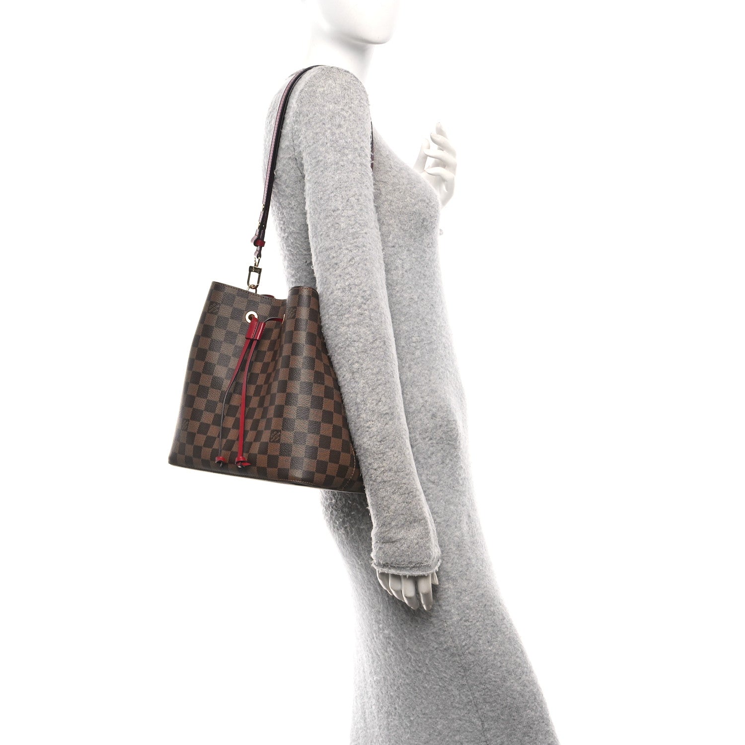Louis Vuitton Damier Ebene Neonoe MM Cherry Berry 2 of 10