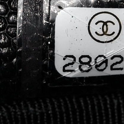 Chanel Caviar Quilted Mademoiselle Vintage Large Zip Pouch Black 7 of 10