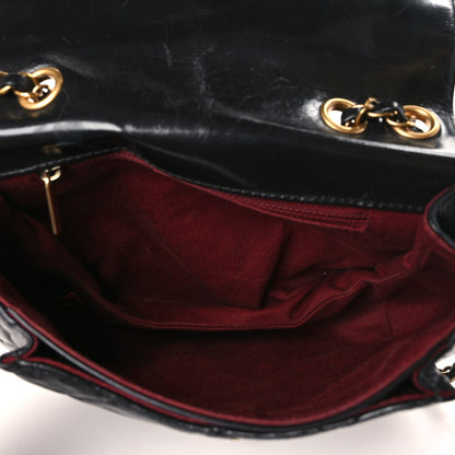 Chanel Glazed Calfskin Quilted Medium Bubble CC Flap Black 5 of 9