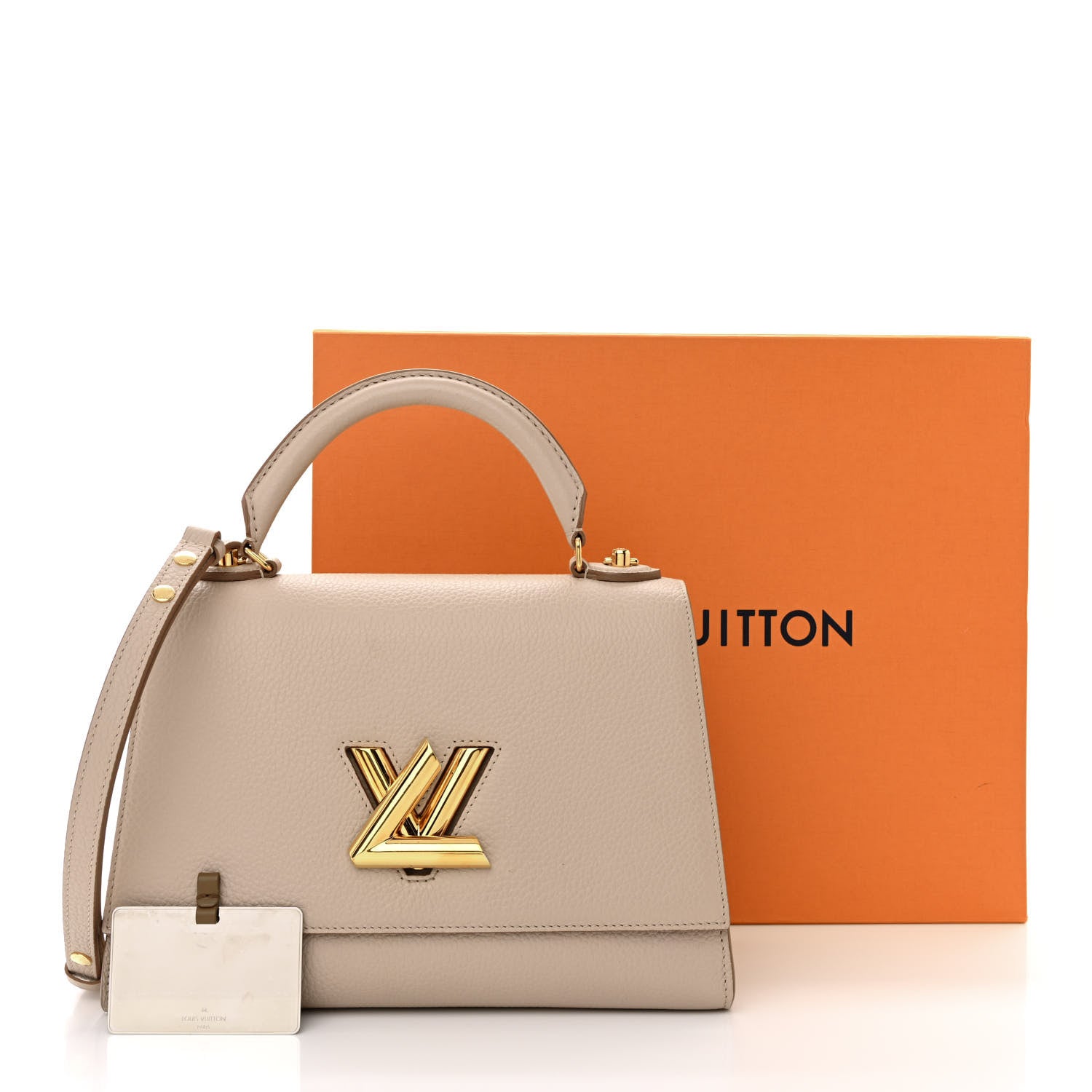 Louis Vuitton Taurillon Twist One Handle MM Greige 11 of 11
