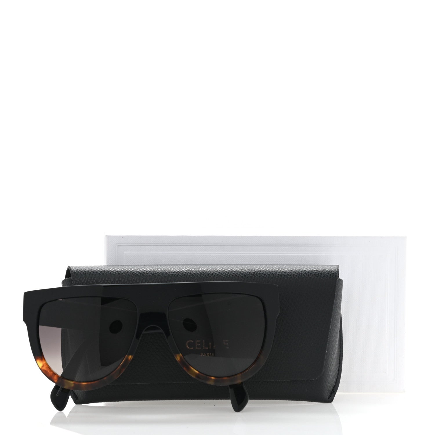 Celine Shadow Sunglasses CL 4001IN Black Havana 9 of 9