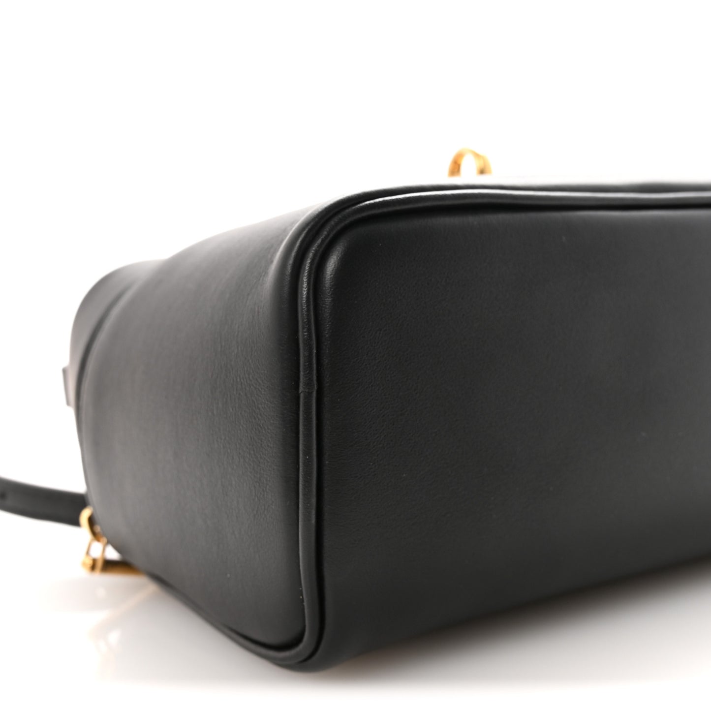 Natural Smooth Calfskin Rodeo Vanity Black