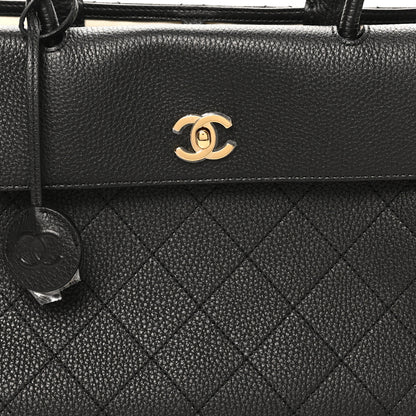 Chanel Grained Calfskin Stitched Urban Essentials Large Shopping Bag Black 16 of 21