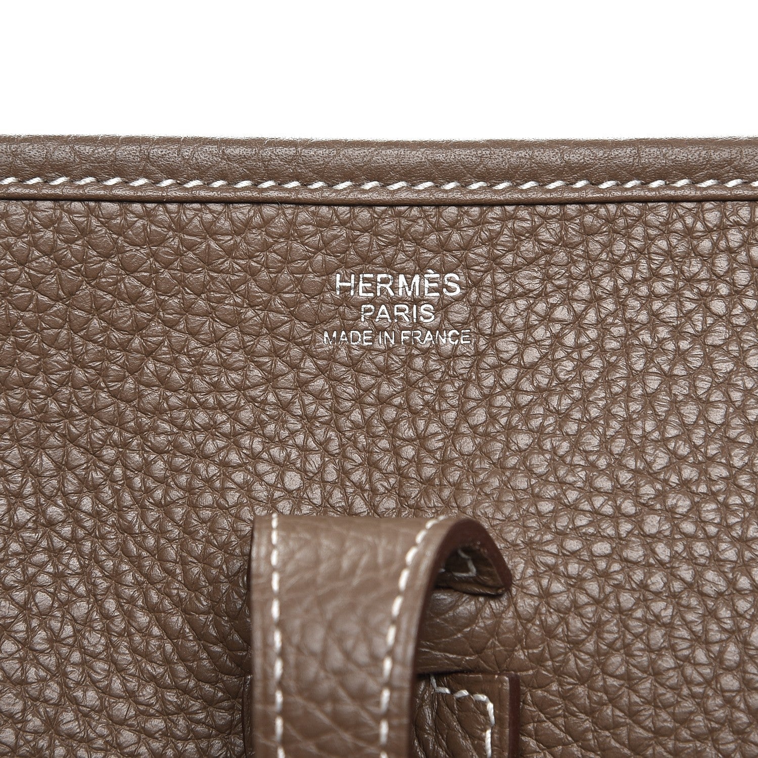 Hermes Taurillon Clemence Evelyne III PM Etoupe 7 of 8