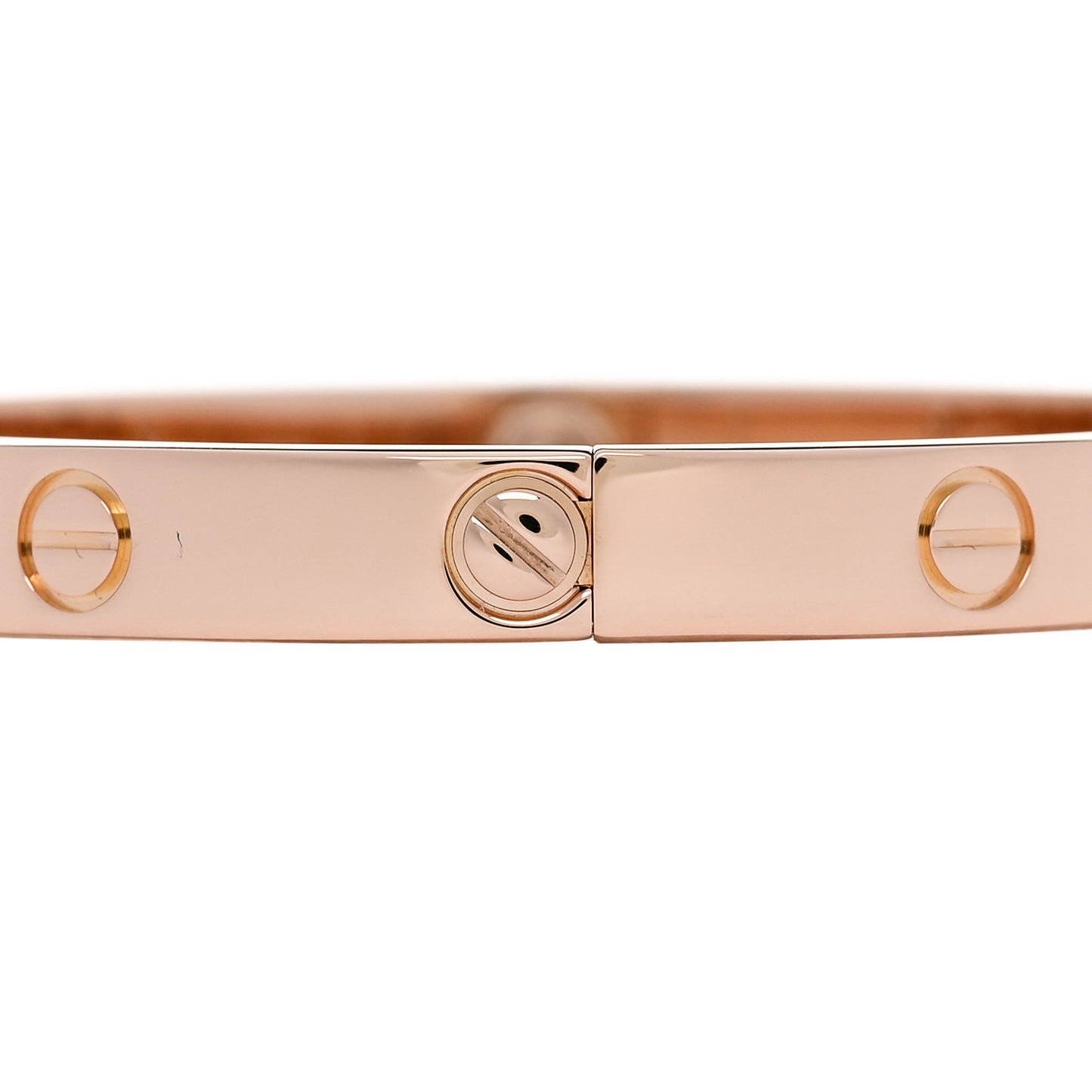 18K Pink Gold 4 Diamond LOVE Bracelet 17