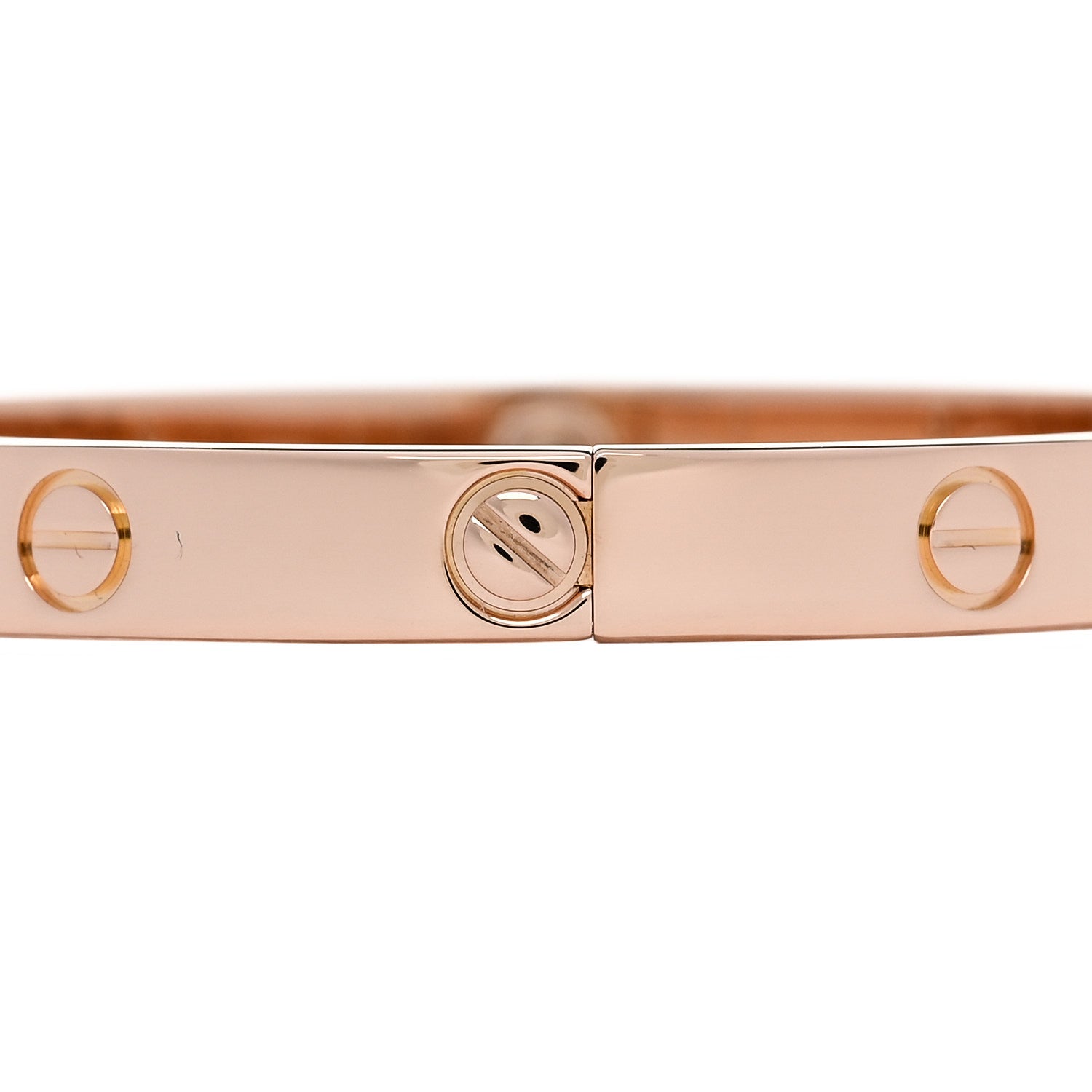 Cartier 18K Pink Gold 4 Diamond LOVE Bracelet 17 3 of 7
