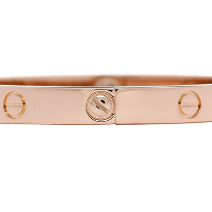 Cartier 18K Pink Gold 4 Diamond LOVE Bracelet 17 3 of 7
