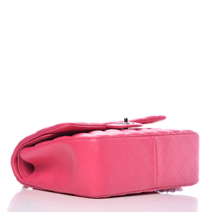 Chanel Lambskin Quilted Jumbo Double Flap Fuchsia 5 of 10