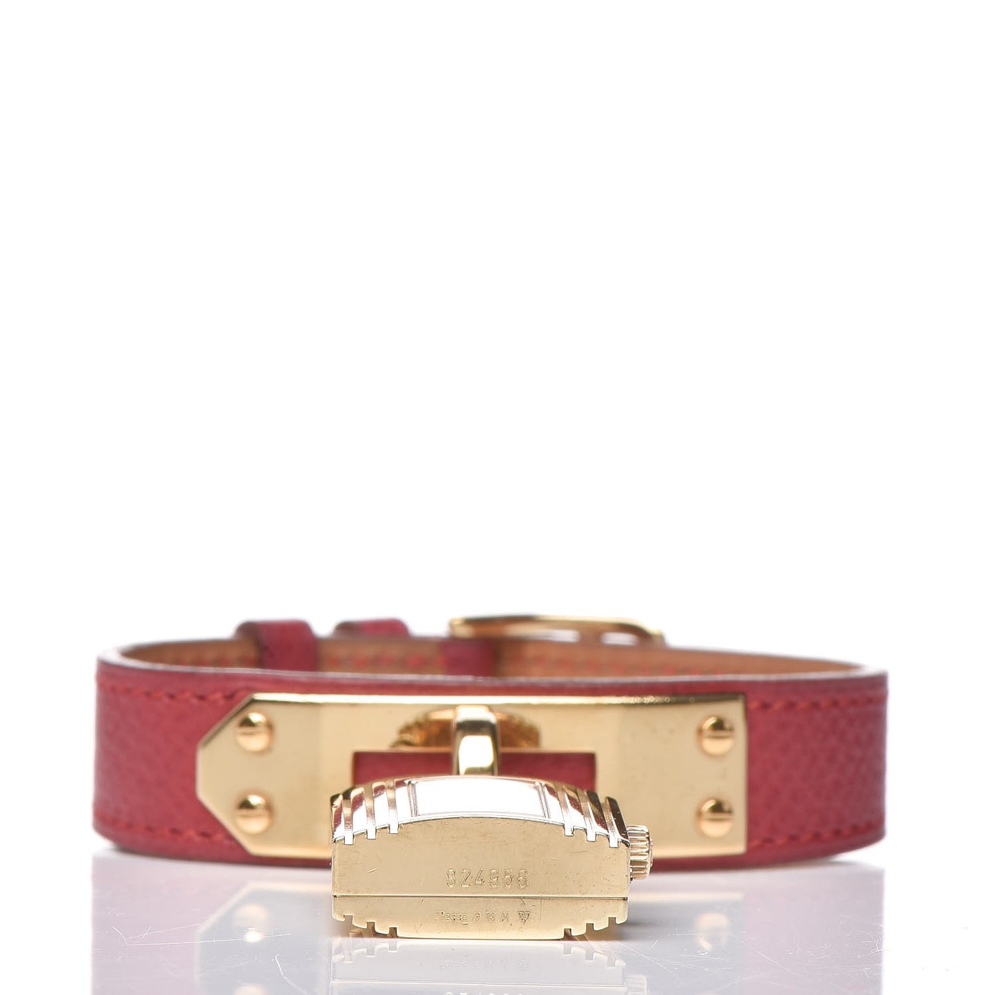 Stainless Steel Courchevel 20mm Kelly Cadena Quartz Watch Rouge