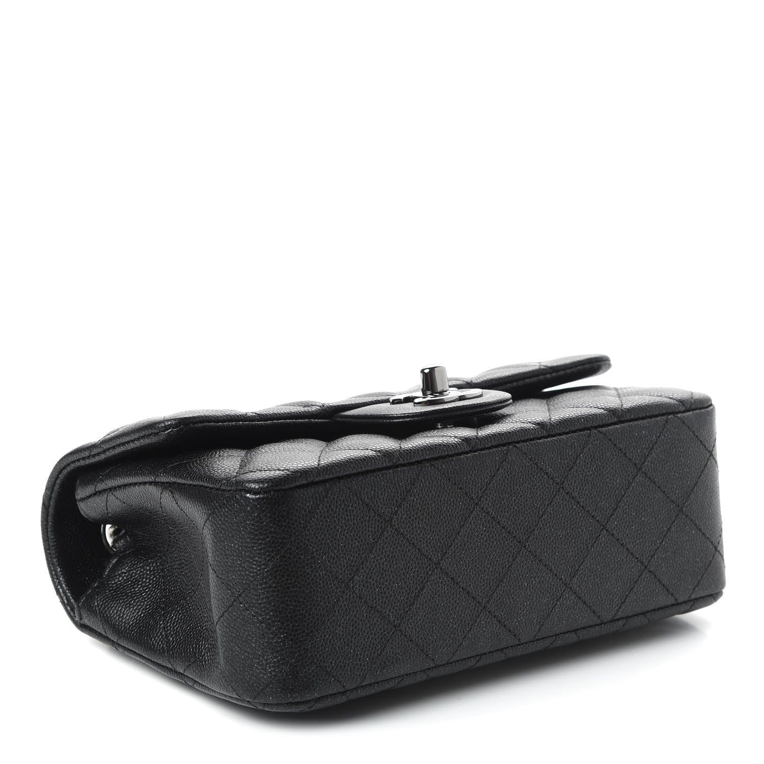 Chanel Iridescent Caviar Quilted Mini Rectangular Flap Black 4 of 11
