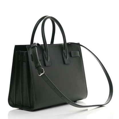 Saint Laurent Grained Calfskin Baby Sac De Jour Dark Pine 3 of 14