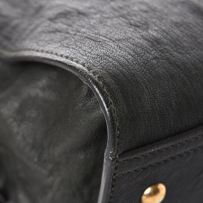 Saint Laurent Sheepskin Medium Cabas ChYc Black 12 of 14