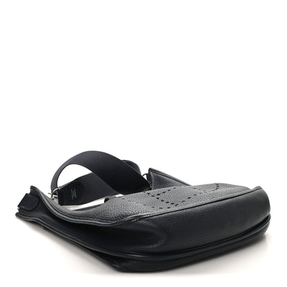 Hermes Taurillon Clemence Evelyne III PM Bleu Nuit 6 of 19