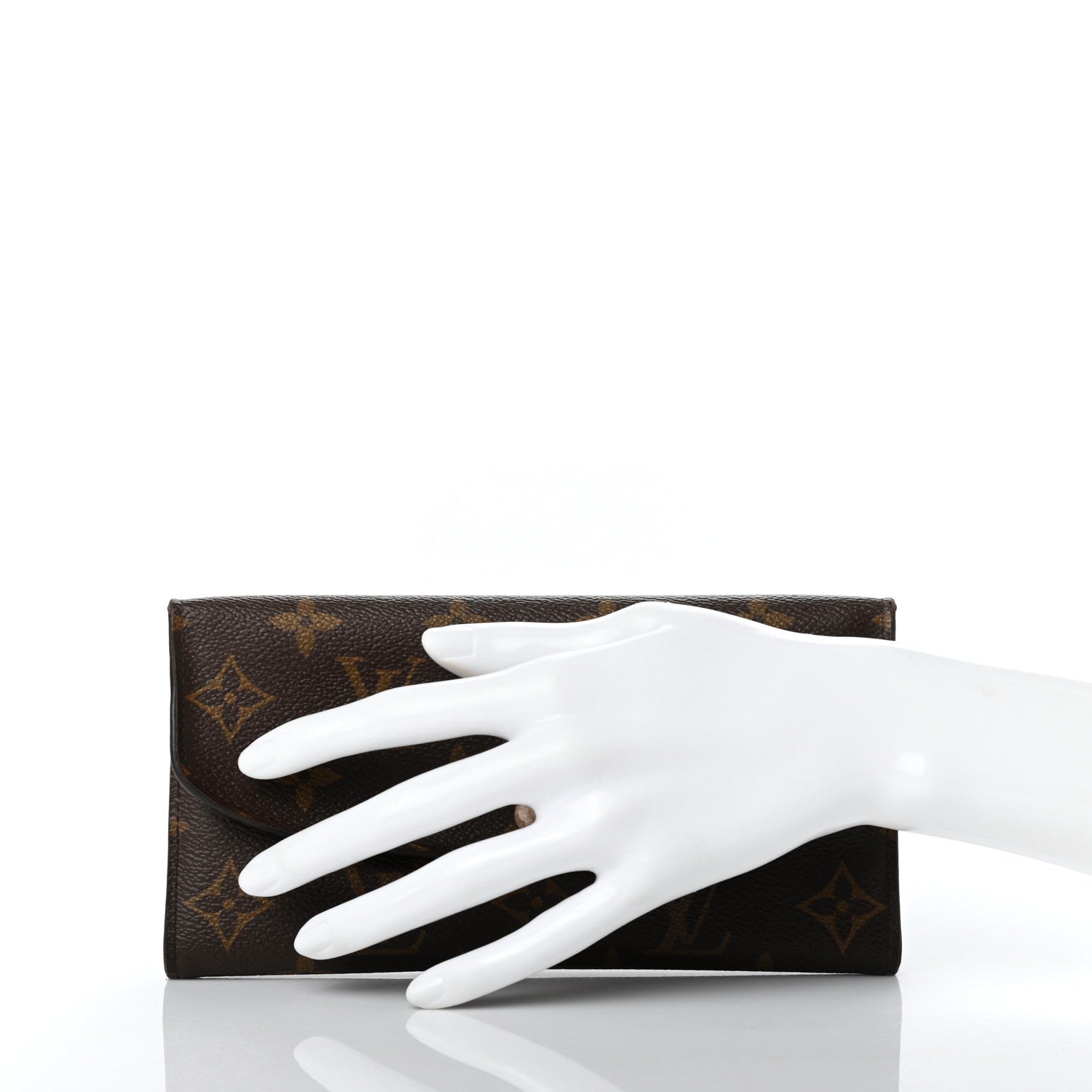 Louis Vuitton Monogram Emilie Wallet Rose Nacre 2 of 12