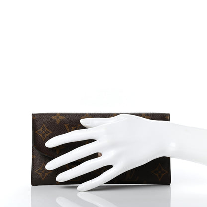 Louis Vuitton Monogram Emilie Wallet Rose Nacre 2 of 12