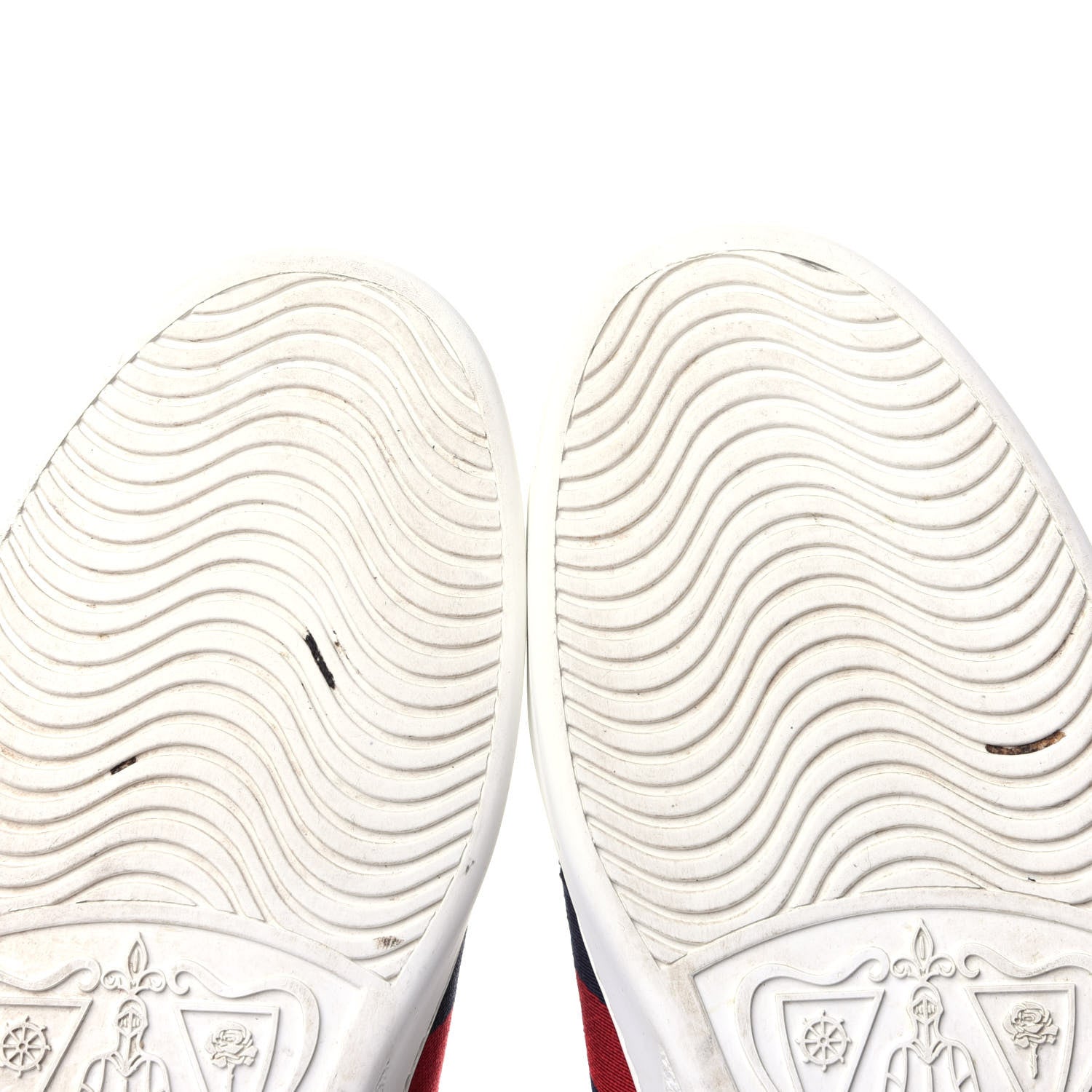 Gucci Calfskin Nappa Web LOVED Embroidered Womens Ace Sneakers 38 White Red Flame Notte 11 of 13
