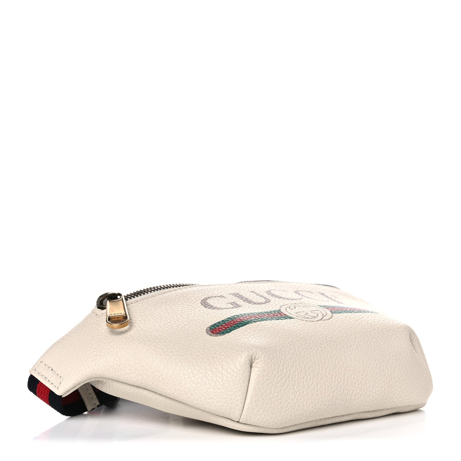 Gucci Grained Calfskin Small Logo Belt Bag White 3 of 8