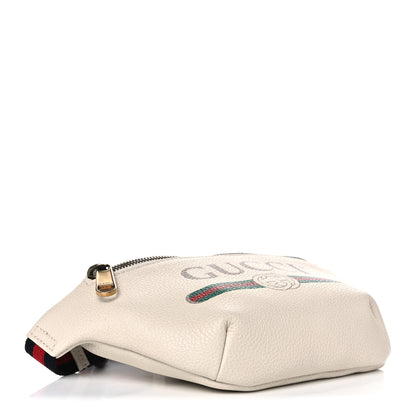 Gucci Grained Calfskin Small Logo Belt Bag White 3 of 8