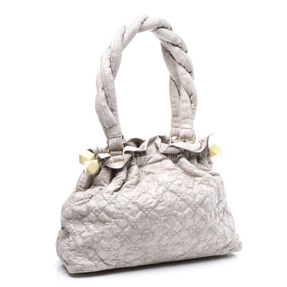 Louis Vuitton Lambskin Olympe Stratus PM Ecru 2 of 10