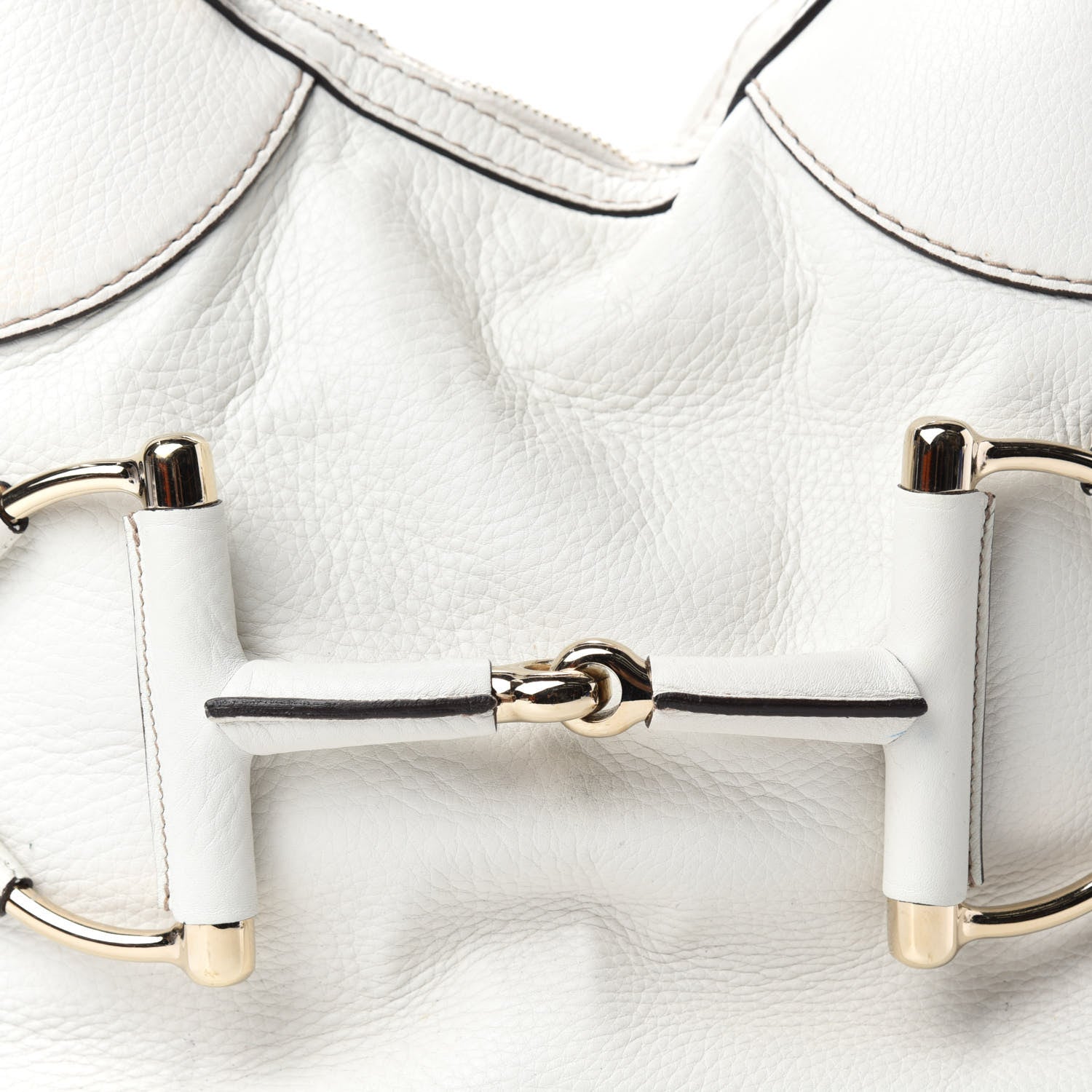 Gucci Calfskin Horsebit Web Hobo White 11 of 11