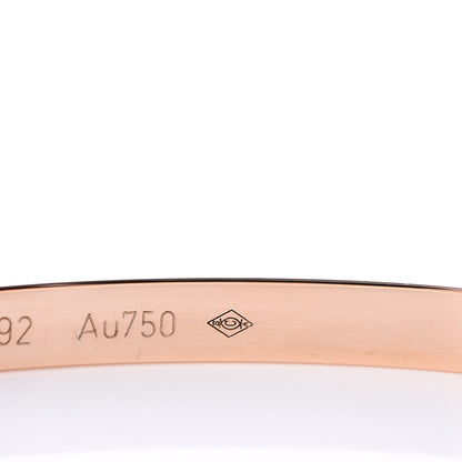 Cartier 18K Pink Gold Small LOVE Bracelet 17 9 of 10