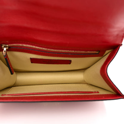 Valentino Garavani Vitello Small Glam Lock Rockstud Flap Red 5 of 16