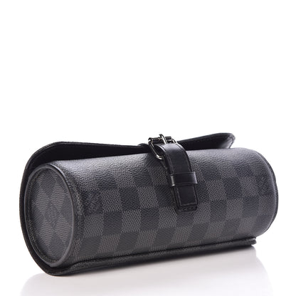Louis Vuitton Damier Graphite 3 Watch Travel Case 4 of 7