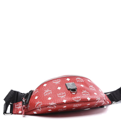 MCM Visetos Small Fursten Belt Bag Red 3 of 9