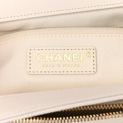 Chanel Caviar Quilted Medium Business Affinity Flap White 6 of 12
