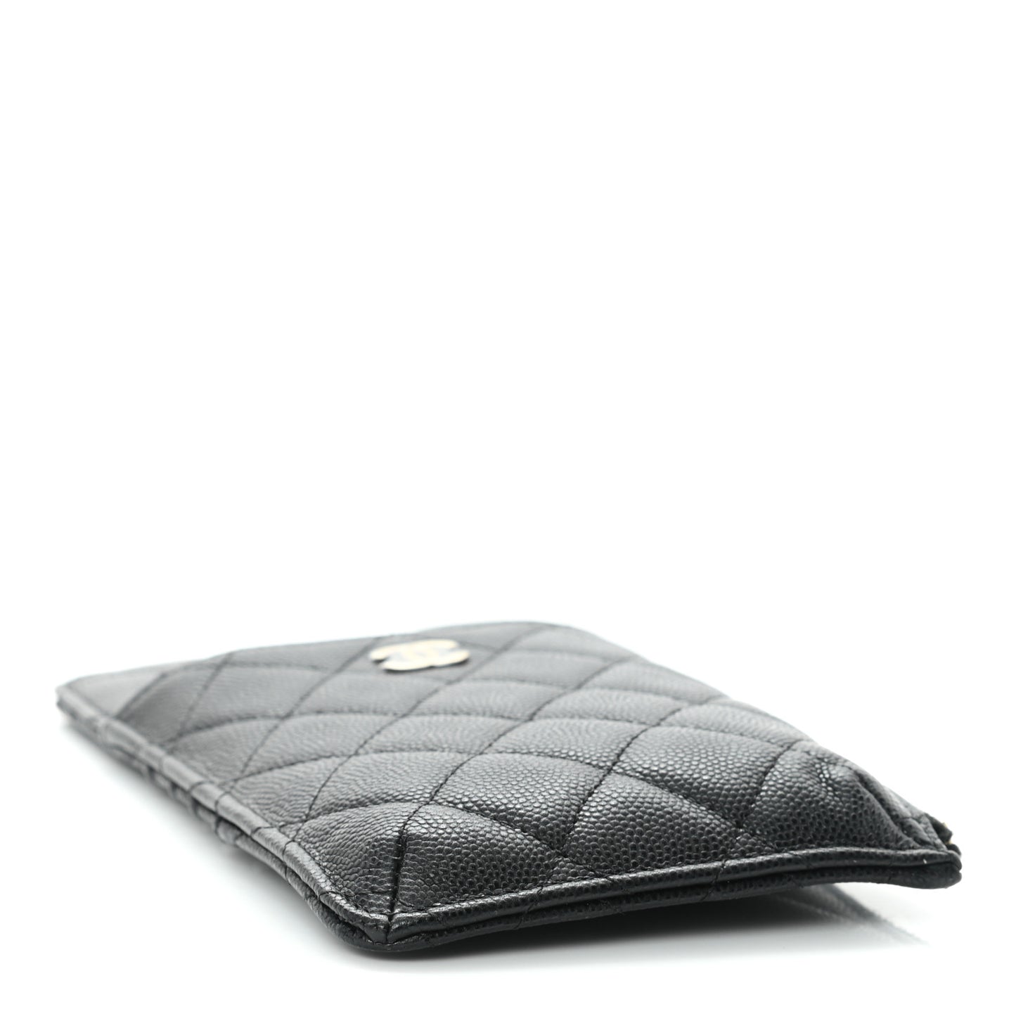 Caviar Quilted Classic iPhone Pouch Black