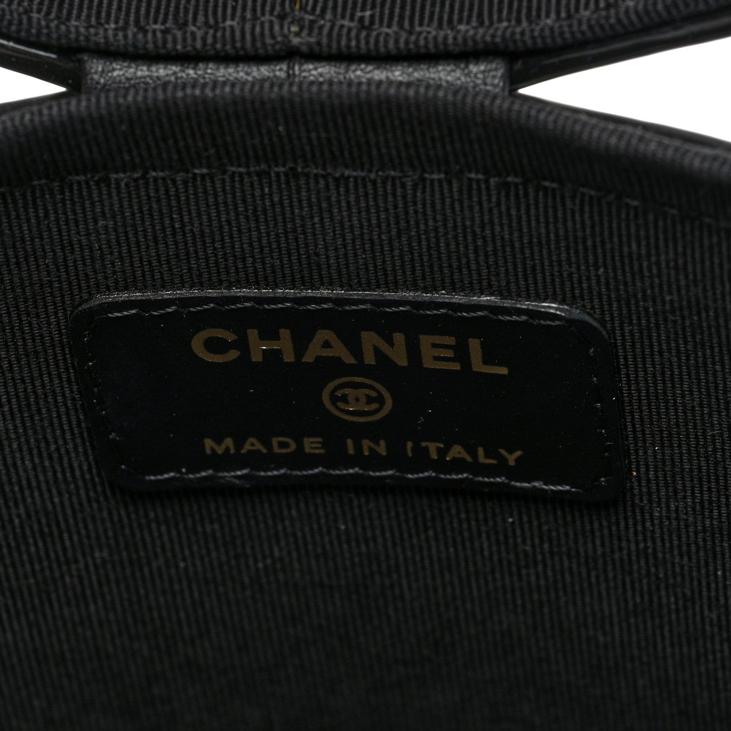 Chanel Patent Quilted Round Clutch With Chain Black 6 of 10