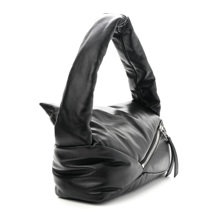 Loewe Shiny Nappa Puffer Puzzle Hobo Black 3 of 8