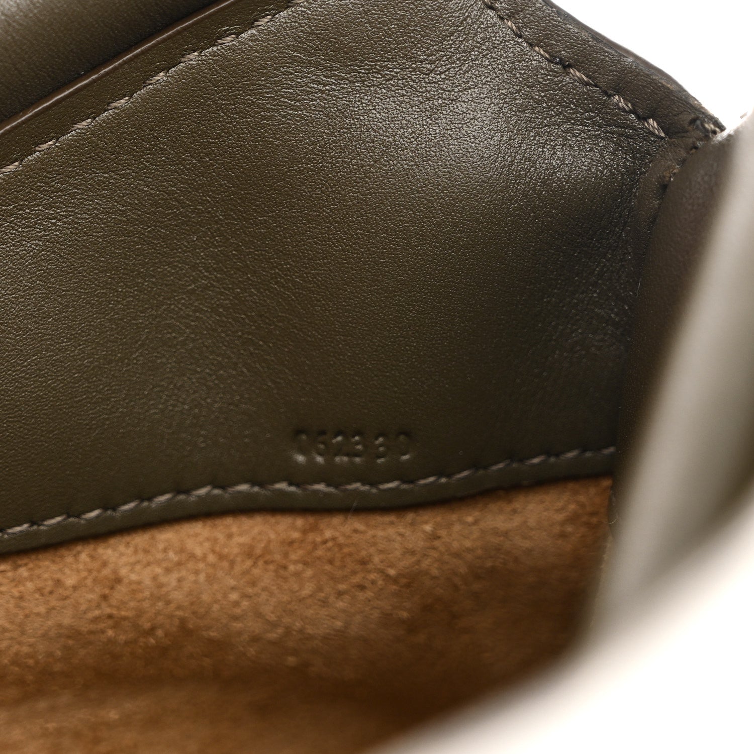 Loewe Shiny Nappa Calfskin Paseo Satchel Dark Khaki 7 of 10