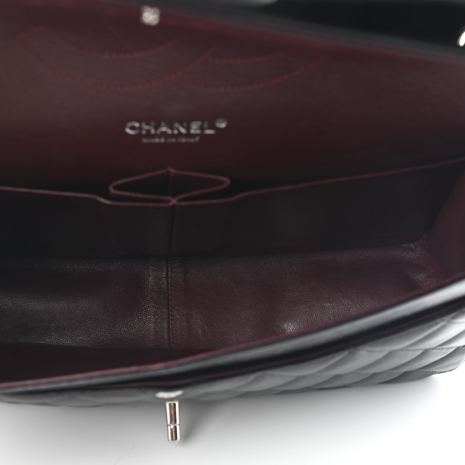 Chanel Lambskin Quilted Jumbo Double Flap Black 5 of 12