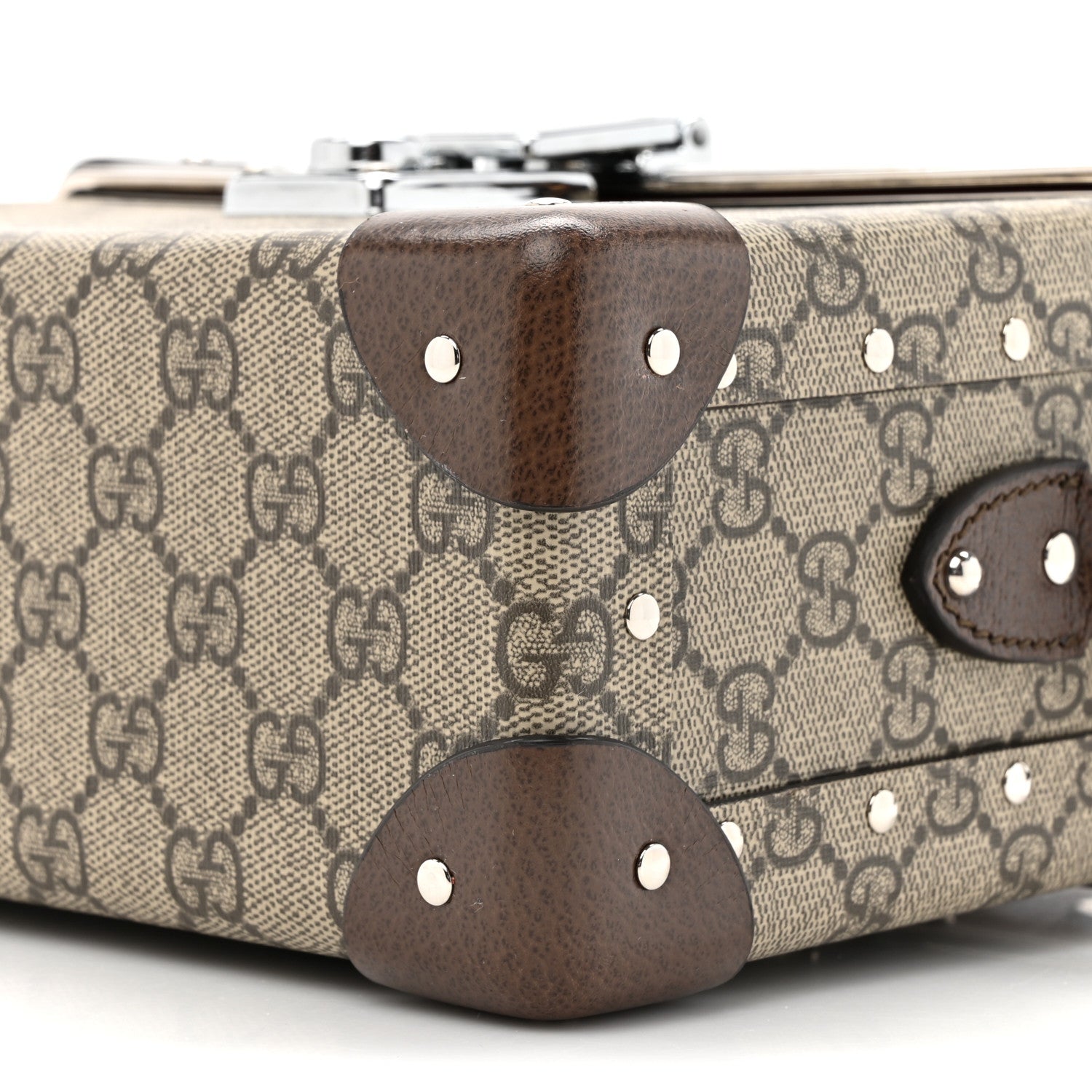 Gucci GG Supreme Monogram Globe-Trotter Beauty Case Brown 9 of 10