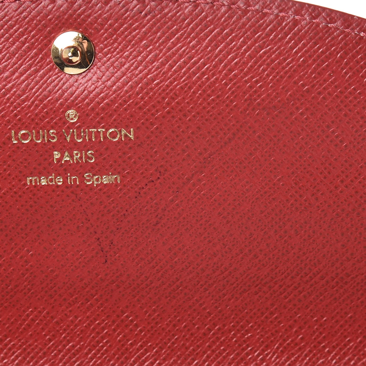 Damier Ebene Caissa Wallet Cherry