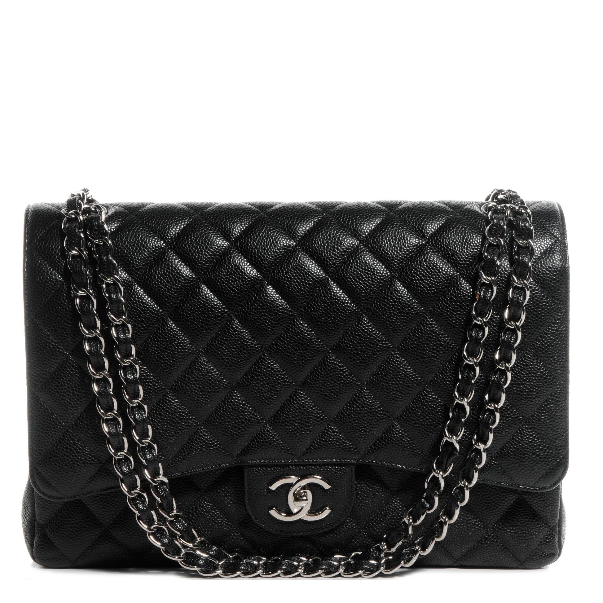 Chanel Caviar Quilted Maxi Double Flap Black 1 of 8
