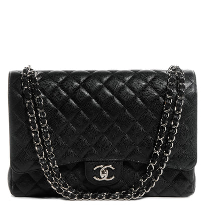 Chanel Caviar Quilted Maxi Double Flap Black 1 of 8