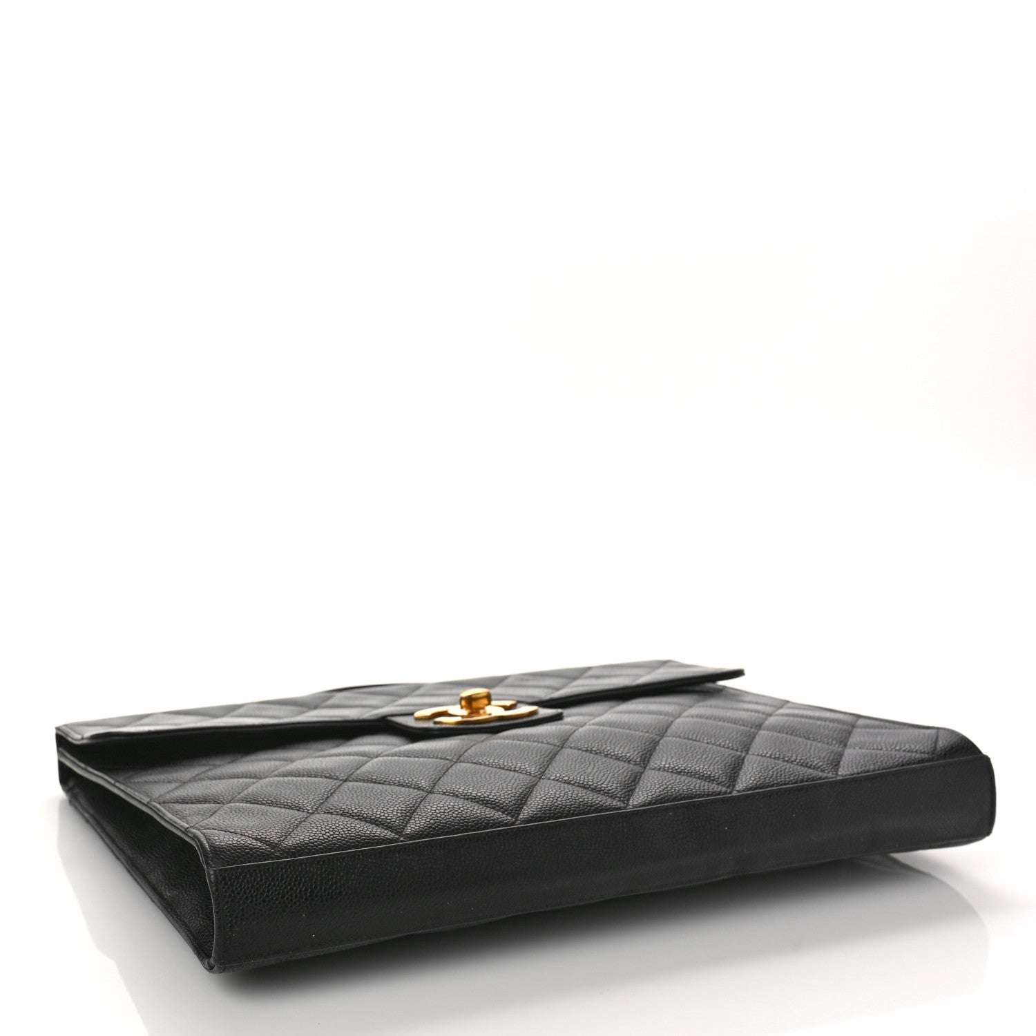 Chanel Caviar Quilted Briefcase Laptop Bag Black 4 of 9