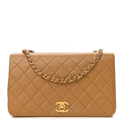 Chanel Lambskin Quilted Small Single Flap Beige 1 of 13